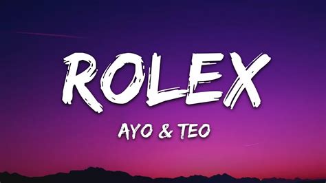 teo images rolex|ayo & teo rolex lyrics.